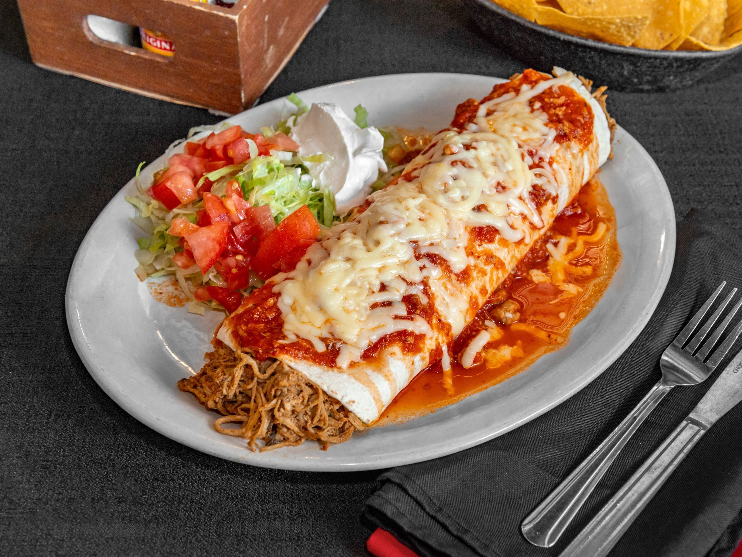 Hot & Spicy Burrito.