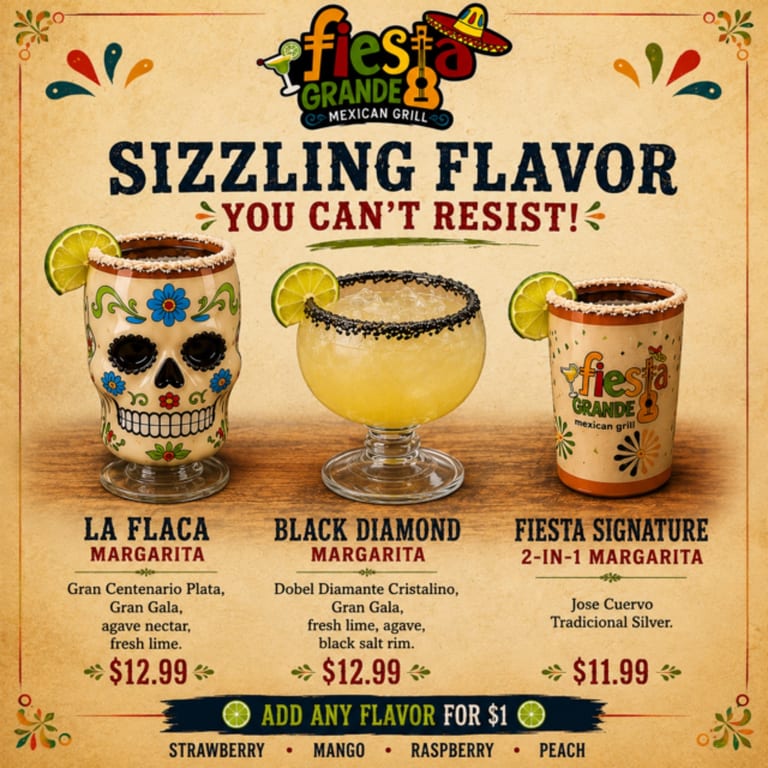 Sip Into the Fiesta: Signature Margaritas & More