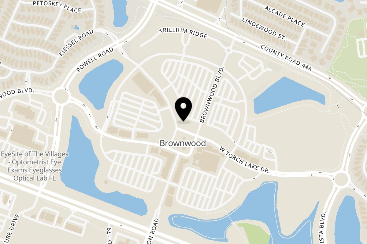 Map showing the location of Fiesta Grande Mexican Grill Brownwood on 3647 Kiessel Rd in The Villages